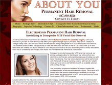 Tablet Screenshot of aboutyouhairremoval.com